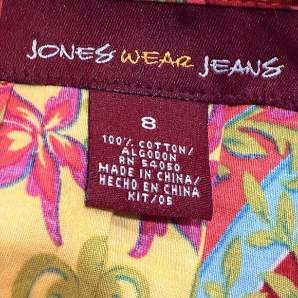 Jones‎ Wear Jeans Floral Paisley Print Mini Skirt Size 8 Festival Boho Hippie - Picture 6 of 8